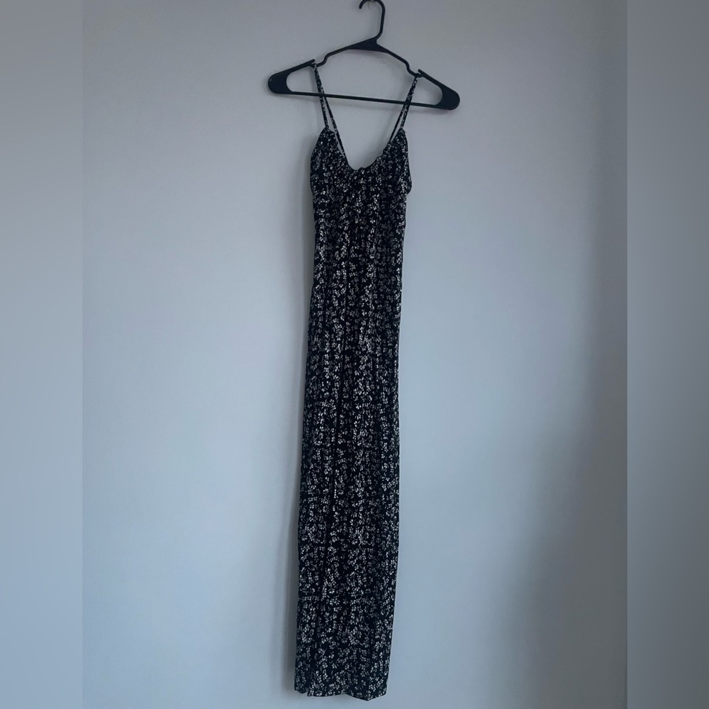 Z Supply Black and White Floral Maxi Dress